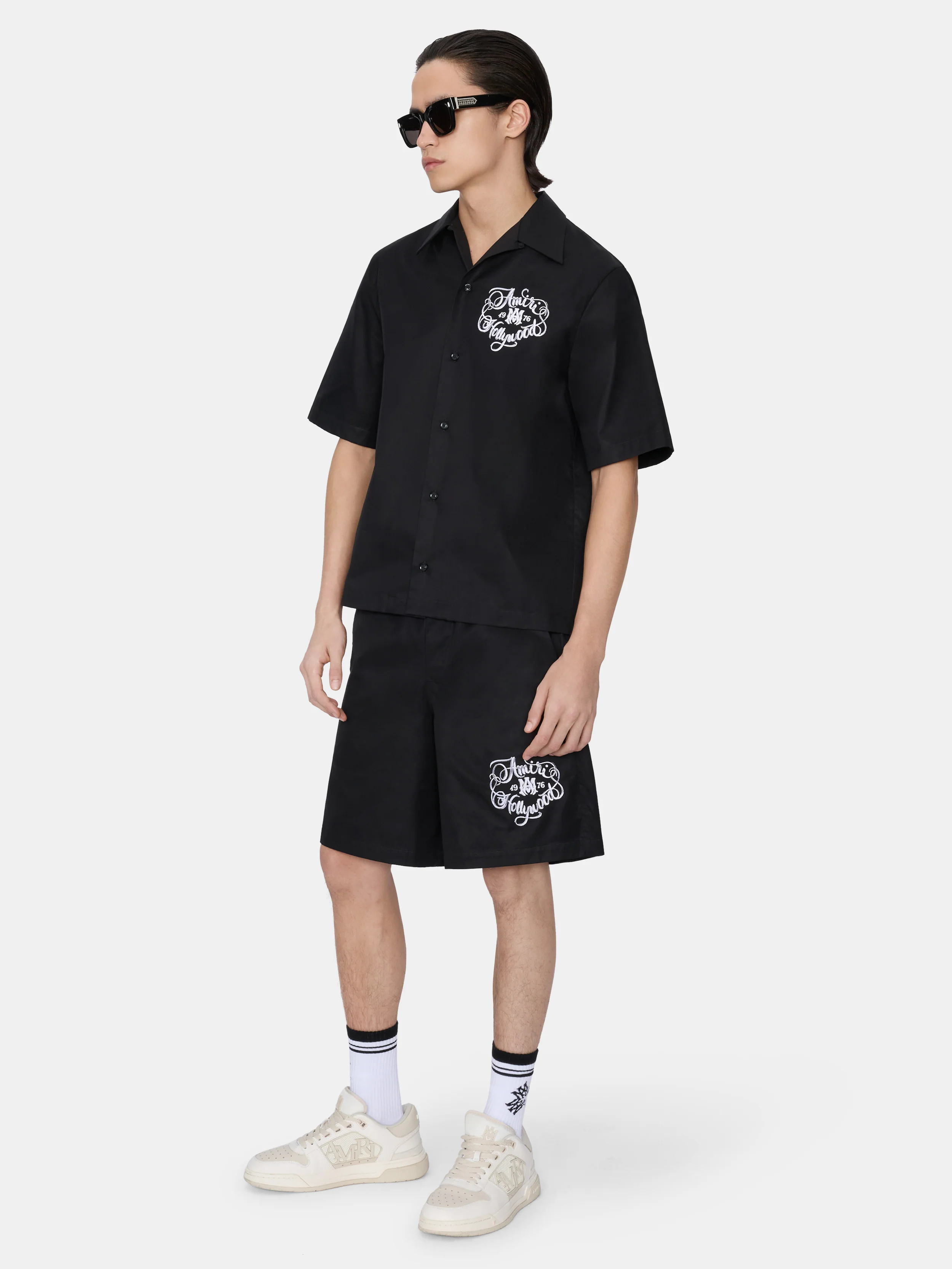 AMIRI HOLLYWOOD CAMP SHIRT - Black - Image 3