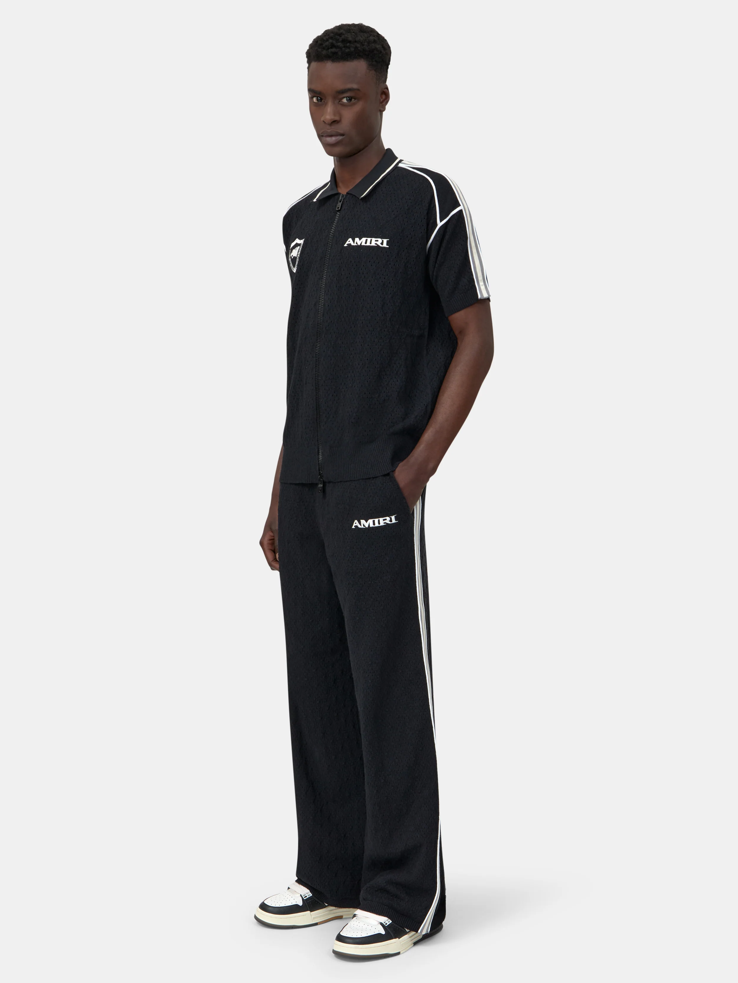 AMIRI SPORT ZIP SHIRT - Black - Image 3