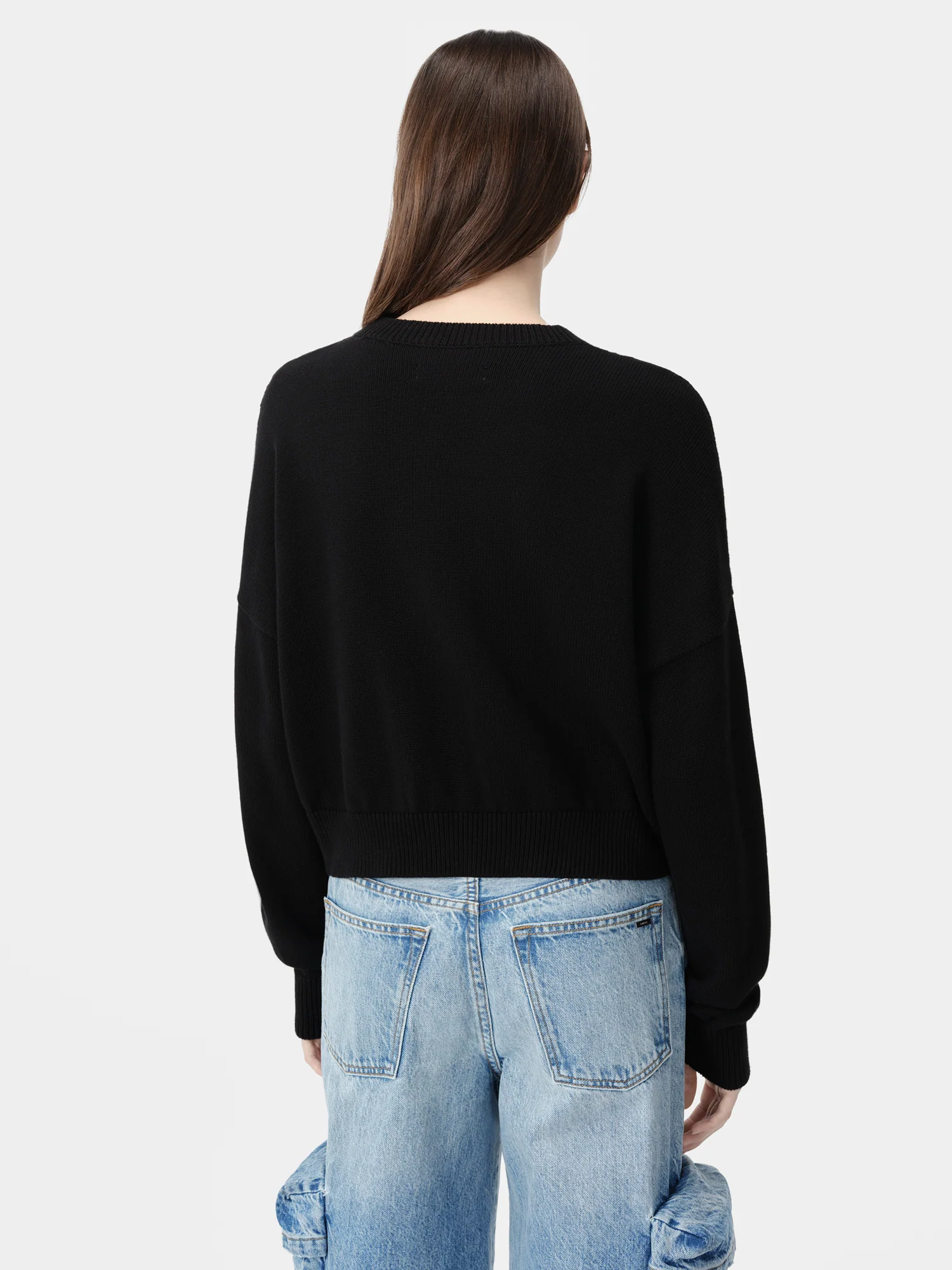 WOMEN - WOMEN'S AMIRI ARTS DISTRICT CREW - Black - Image 4