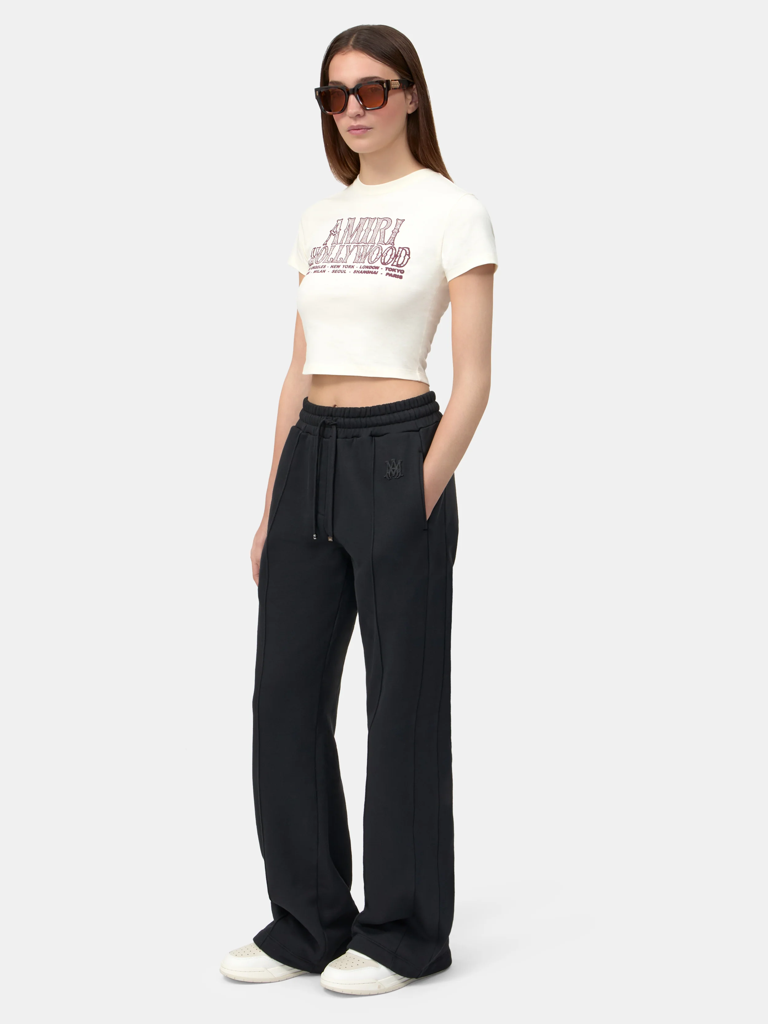 WOMEN - WOMEN'S AMIRI HOLLYWOOD BABY TEE - Linen - Image 3