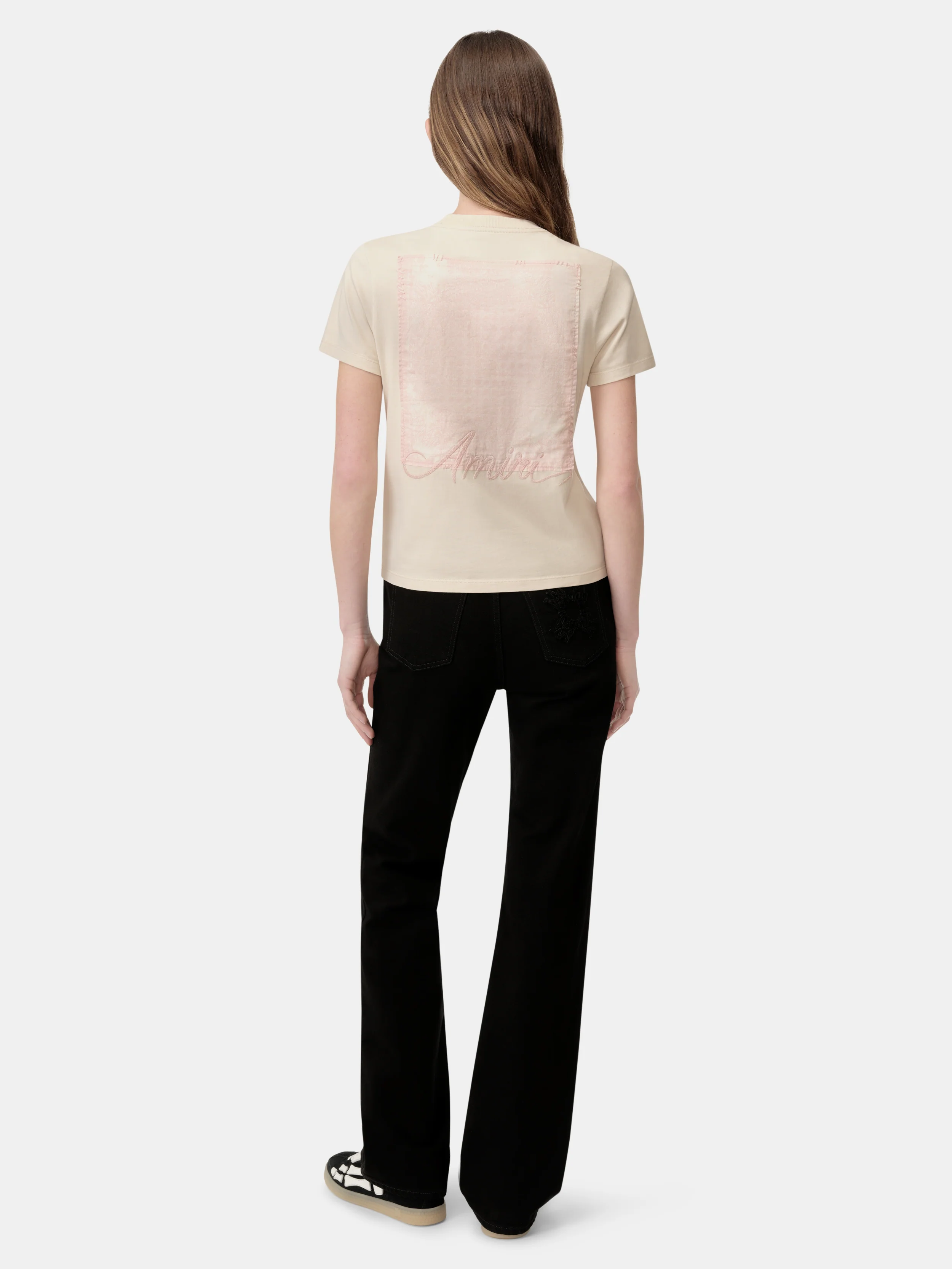 WOMEN - WOMEN'S BLEACH BANDANA PATCH TEE - Alabaster - Image 5