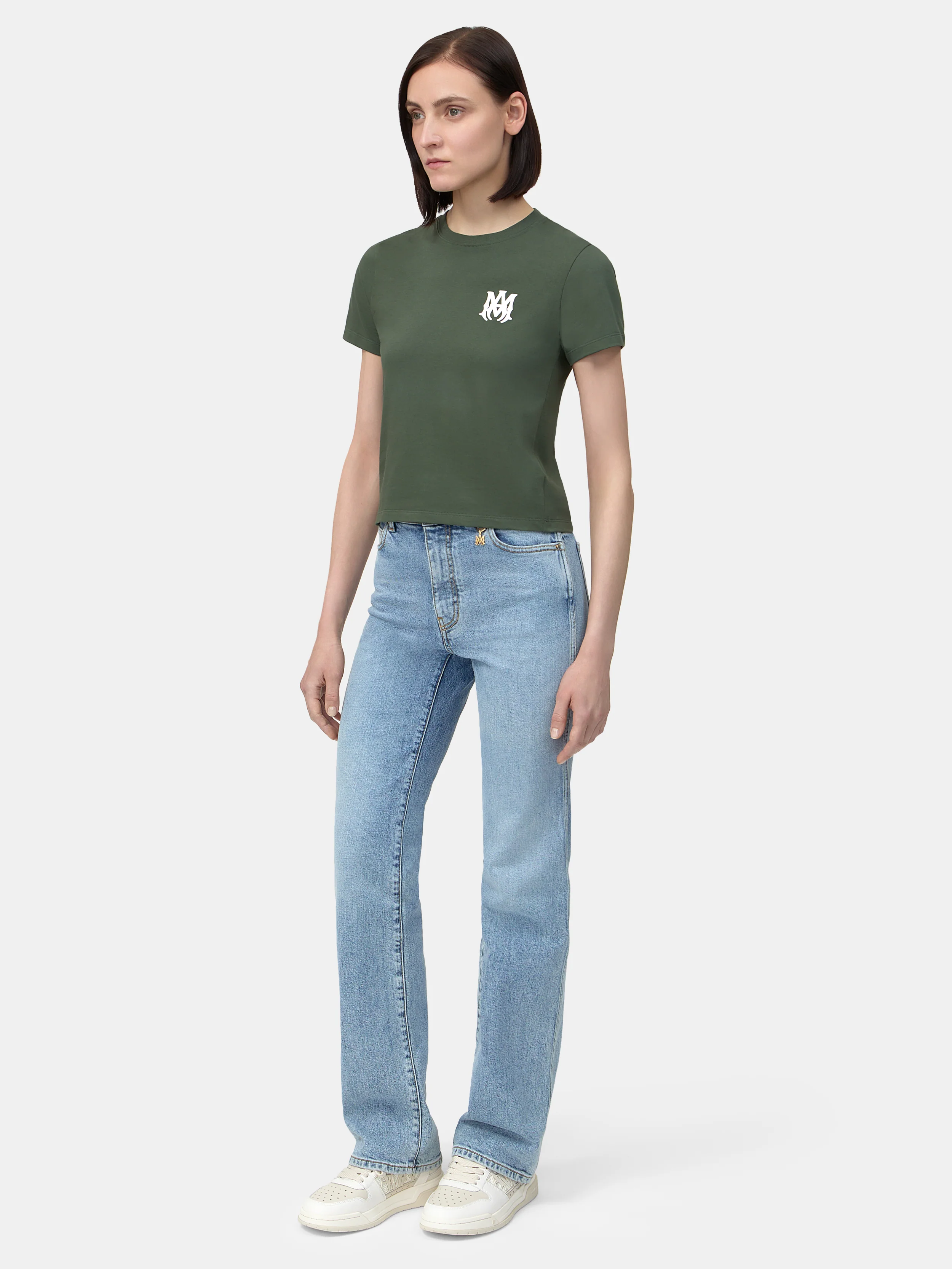 WOMEN - WOMEN'S MA CORE LOGO TEE - Dark Sage - Image 3