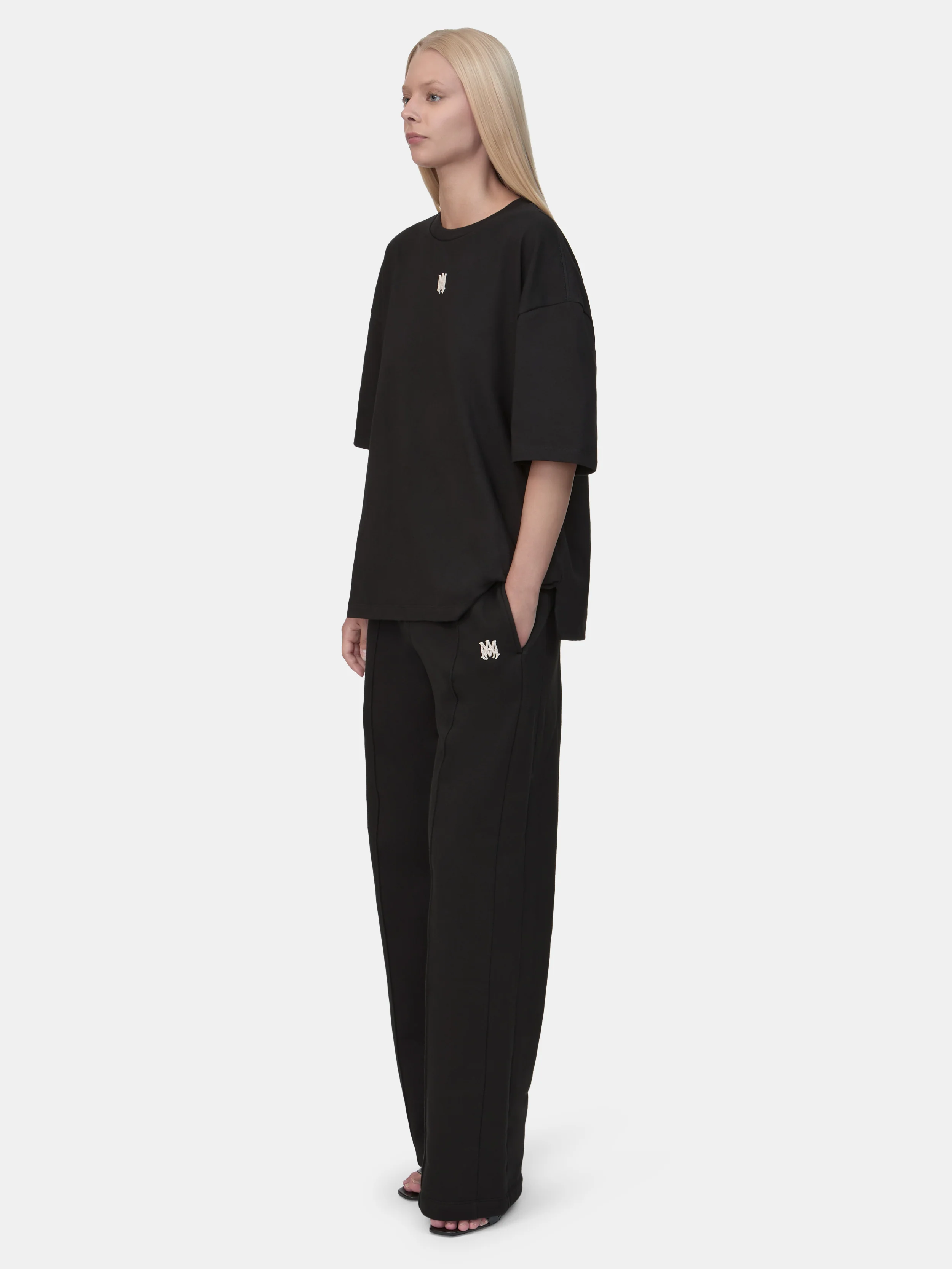 WOMEN - WOMEN'S MA DROP SHOULDER TEE - Black - Image 3